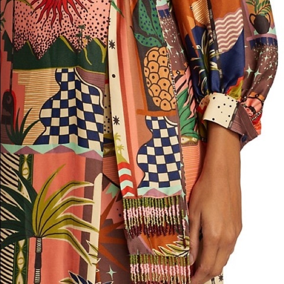 NWT Farm Rio Mystic City Wrap Jumper size large - Picture 4 of 16